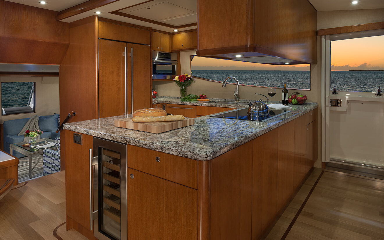 Beautiful Galley with Granite countertops and great ocean view